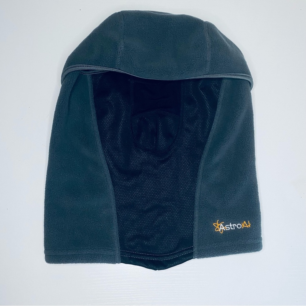 Astro AI Black & Gray Polar Fleece Ski Mask Size Medium